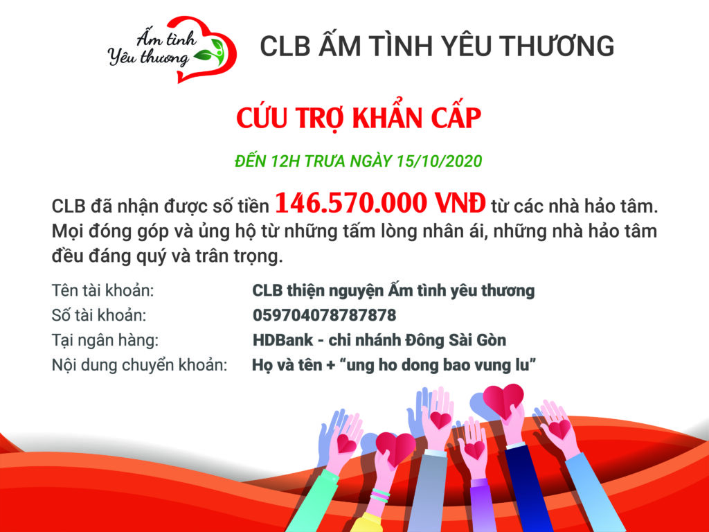 CHARITY CLUB WARM WITH LOVE RACES AGAINST TIME AND STORMS WITH THE PEOPLE IN THE CENTRAL OF VIETNAM
