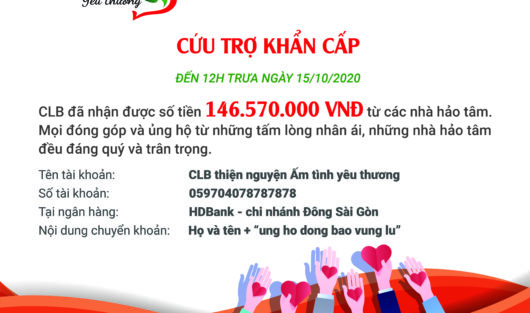 CHARITY CLUB WARM WITH LOVE RACES AGAINST TIME AND STORMS WITH THE PEOPLE IN THE CENTRAL OF VIETNAM